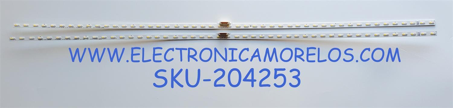 KIT DE LED'S PARA TV SAMSUNG ((2 PIEZAS)) / NUMERO DE PARTE BN96-50383A / L1_Q60B_E0 WBM_S40(1)_R1.0 V9F_100 LM41-01098A / L1_Q60B_E0 / WBM_S40(1)_R1.0 / V9F_100 / PANEL CY-RT055HG / MODELOS QN55Q6D / QN55Q60 / QN55LS03 / QN55Q7D / QN55Q70 / QN55Q80